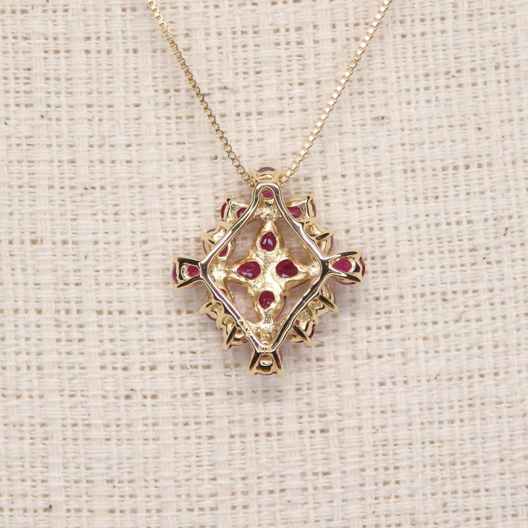 ルビー ペンダントトップ A5500 1.39ct ゴールドK18