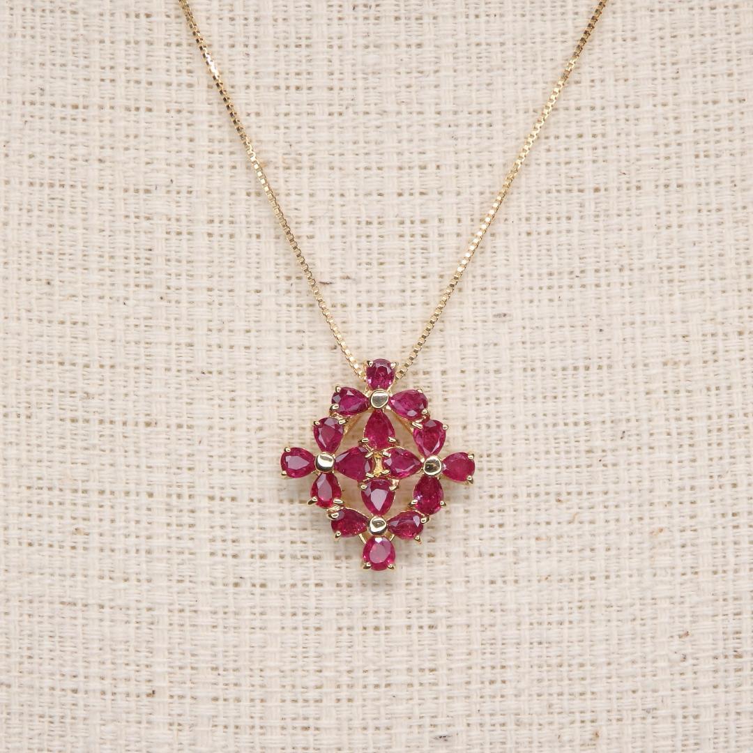 ルビー ペンダントトップ A5500 1.39ct ゴールドK18