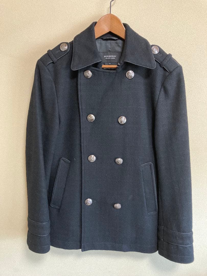 BURBERRY BLACKLABEL ピーコート黒
