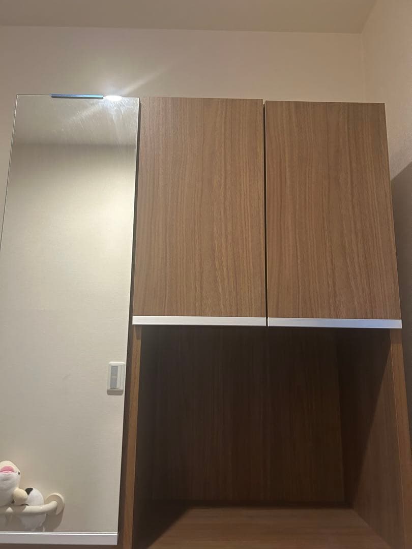 【送料込み】シューズロッカー　下駄箱　ミラー付き　高さ185cm