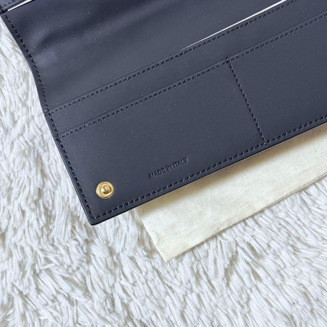 ⭐️新品未使用⭐️　MARNI　マルニ　長財布　ダブルスナップ　二つ折り　金金具