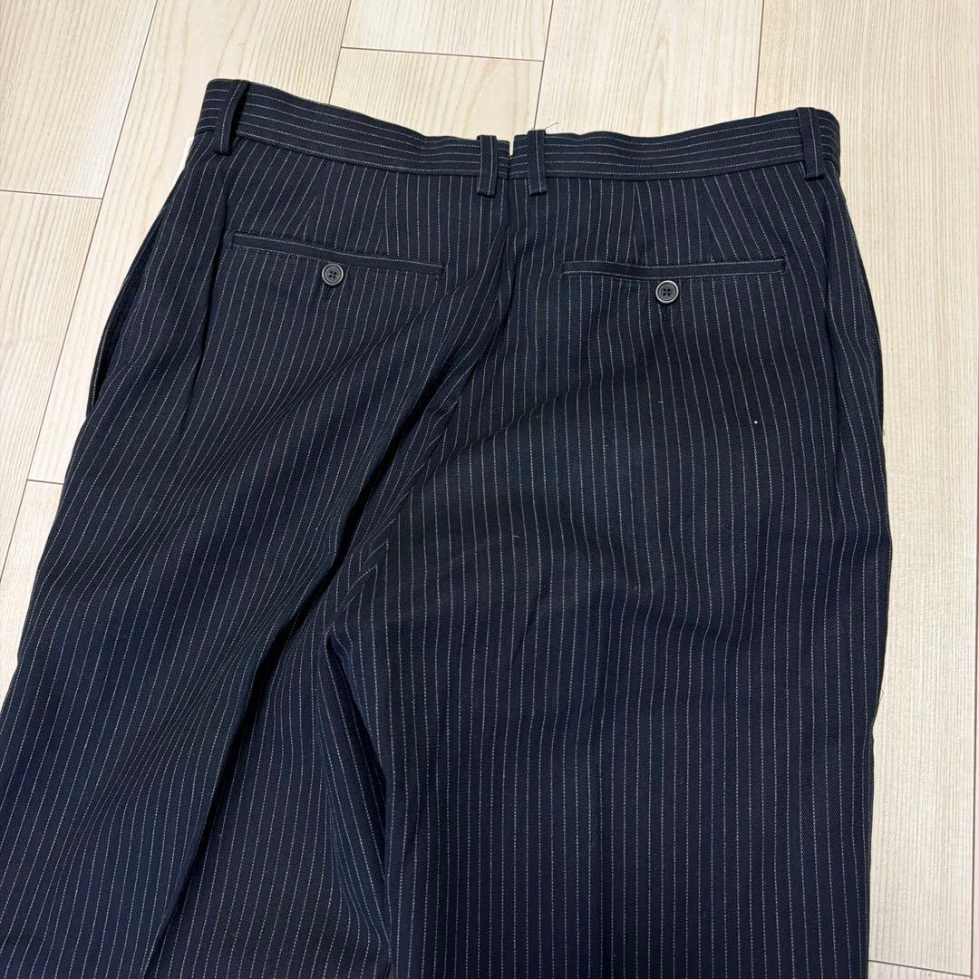 新品未使用　RRL スラックス　ストライプ　イタリア製　インディゴ　W34