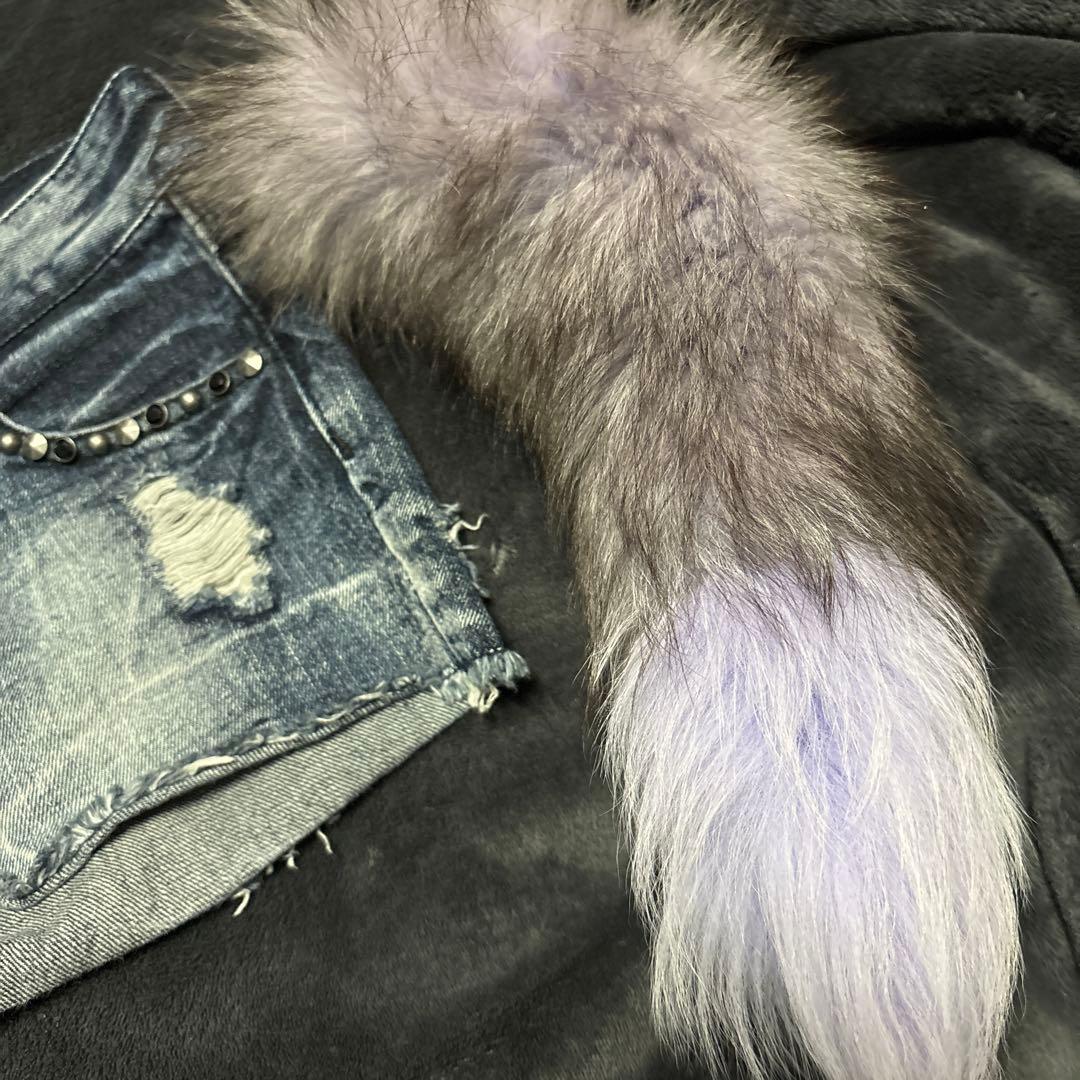 デニム ショートパンツ　スタッズ　平成 00s グランジ y2k ギャル しっぽ