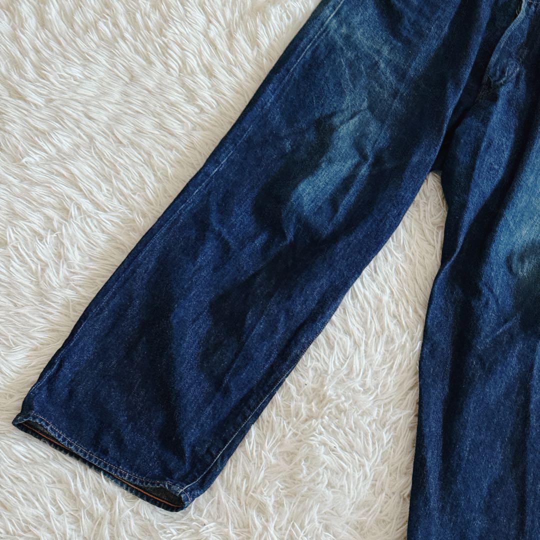 COMOLI デニム5Pパンツ ワイドシルエット 2サイズ メンズ インディゴ