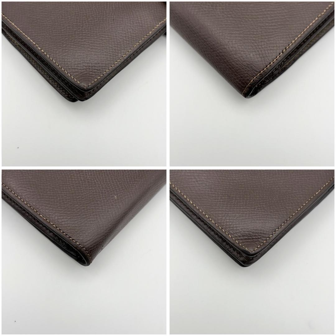 【美品】エルメス ベアンスフレ　長財布　ブラウン
