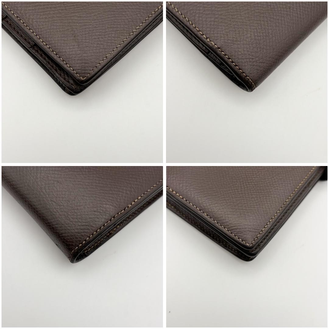 【美品】エルメス ベアンスフレ　長財布　ブラウン