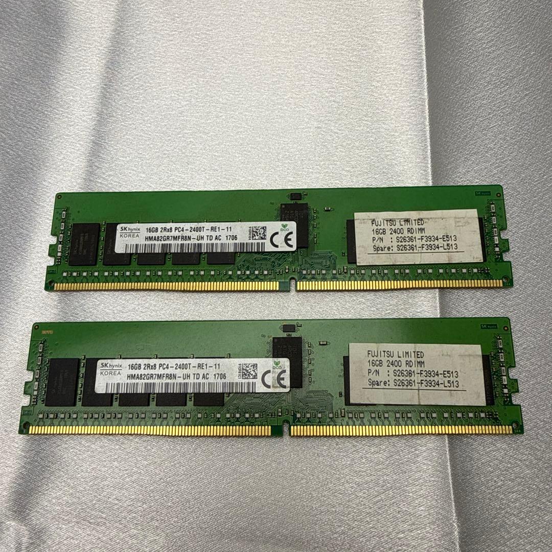 SK hynix 16GB DDR4 2400MHz メモリ 二点