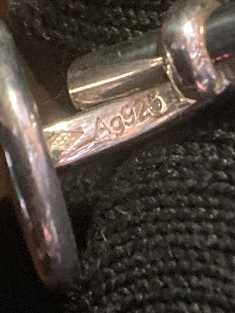 美品 エルメス セリエ ロゴ ラウンドシェイプ カフス シルバー AG925