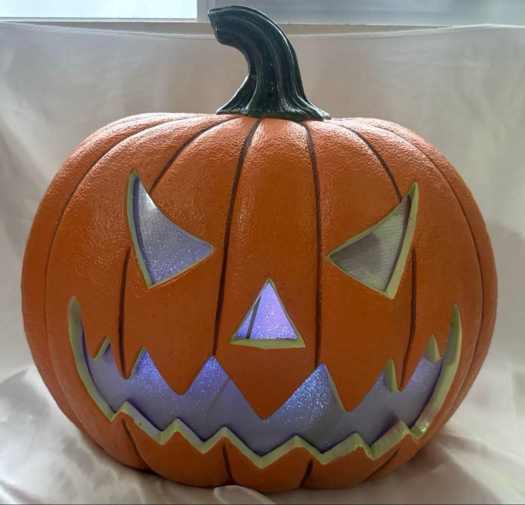 【特大】ハロウィン　カボチャ　LEDライト　センサー　トーキング　コストコ