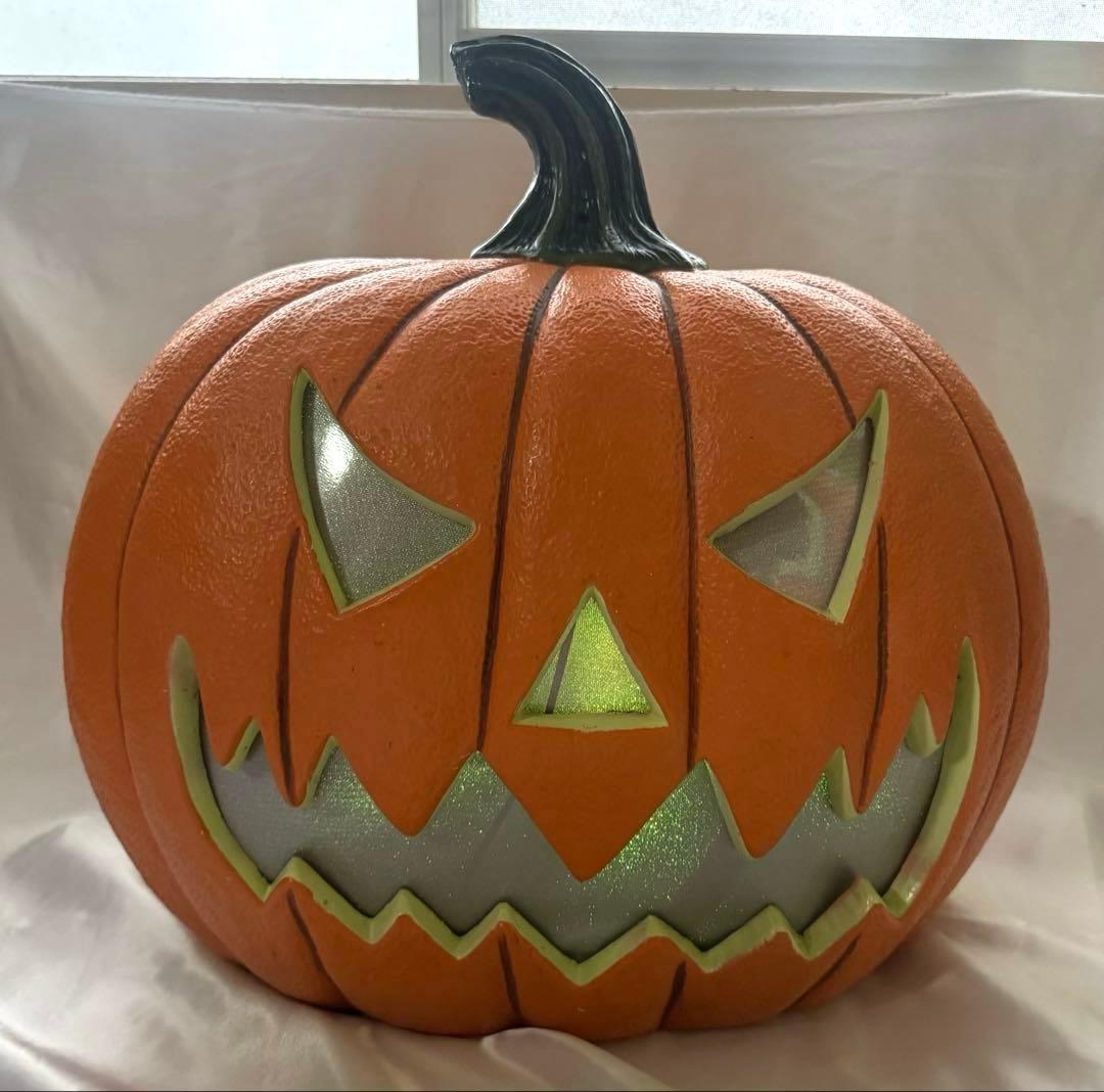 【特大】ハロウィン　カボチャ　LEDライト　センサー　トーキング　コストコ