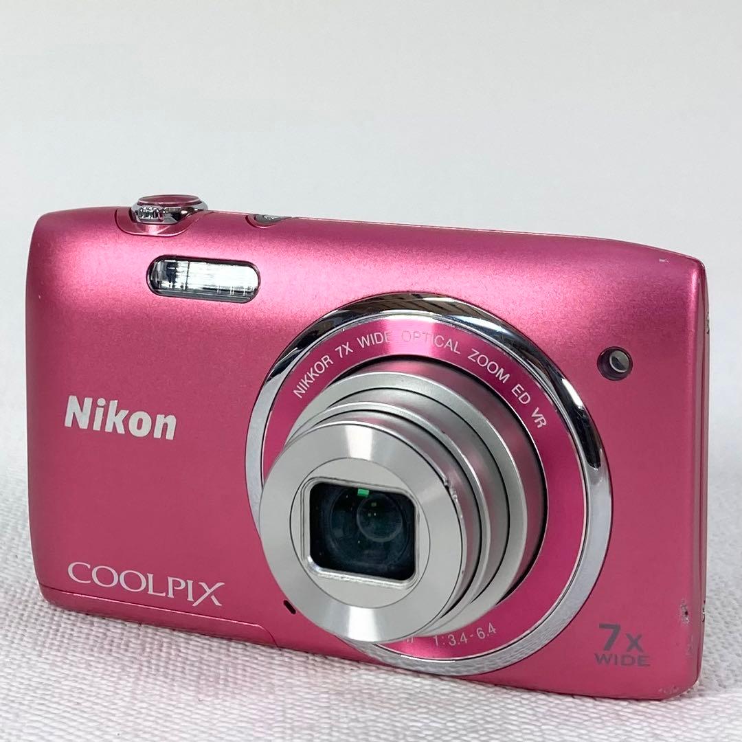 動作確認済 Nikon coolpix S3500 ピンク