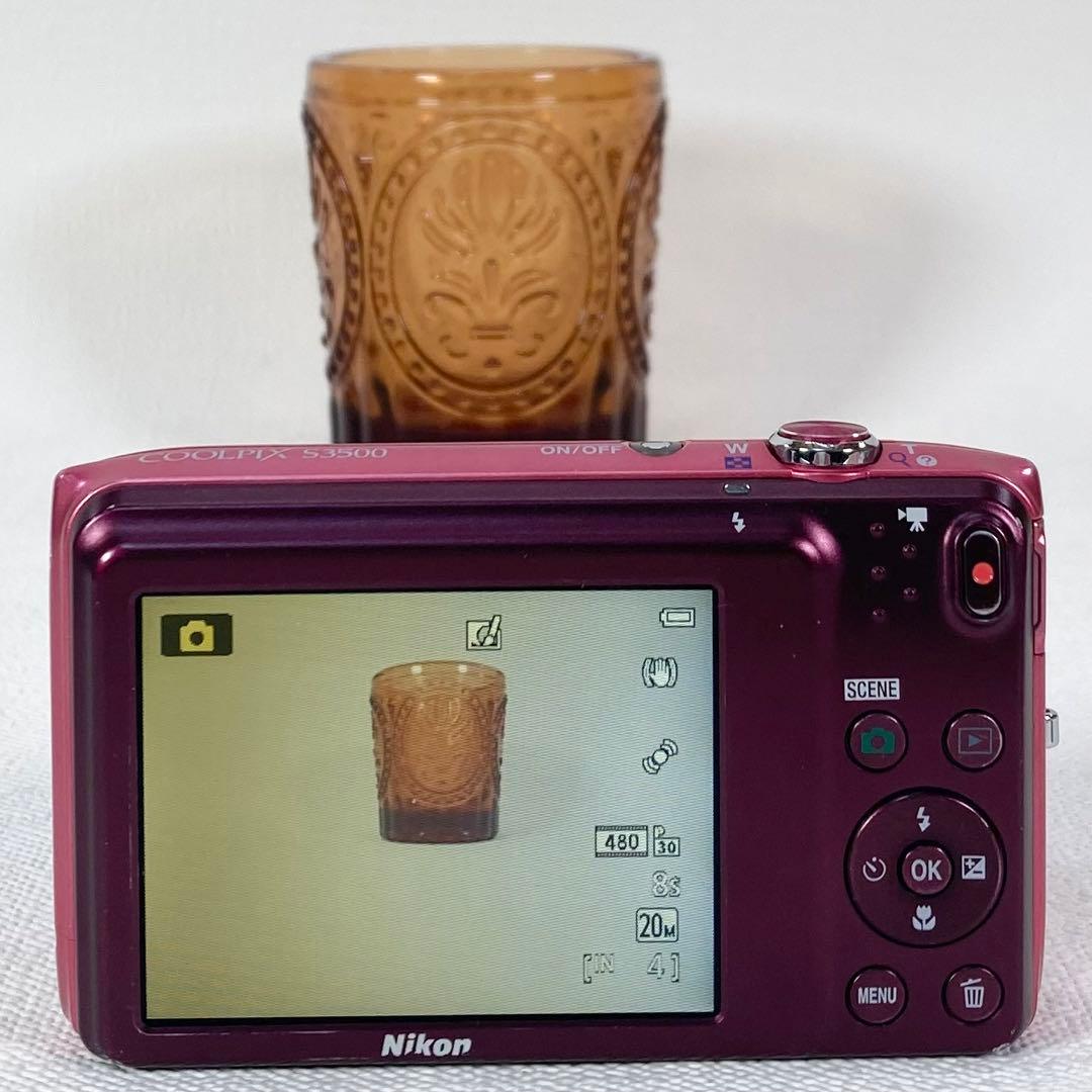 動作確認済 Nikon coolpix S3500 ピンク