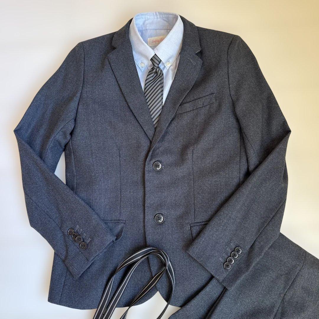 美品★ZARAダークネイビースーツ・ブレザー セット卒業式入学式152