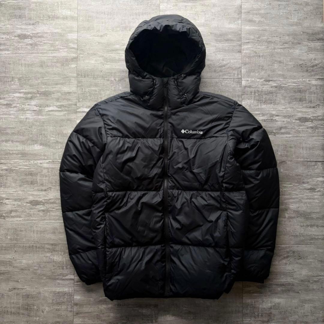 【美品❗️】極暖！columbia マウンテンパーカー　ダウン　ブラック XL肉厚