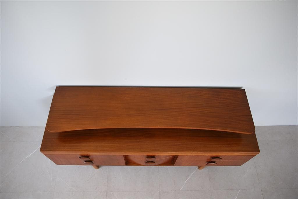 英国アンティークStonehill製サイドボード/木製机テレビ台(91-133)