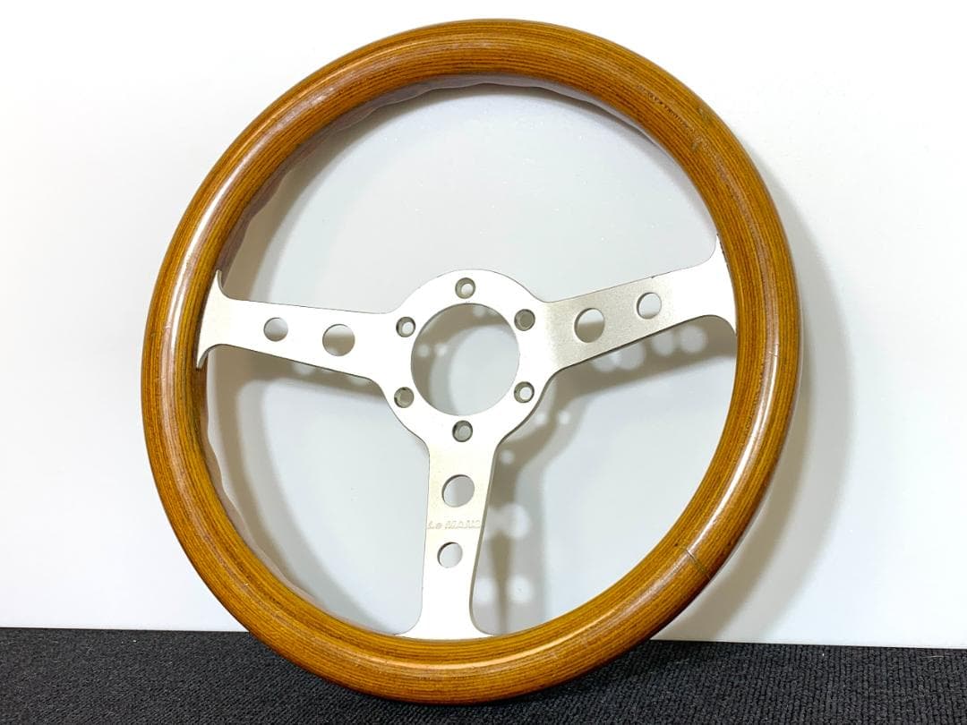 ル・マン ウッド ステアリング 32Φ 希少モデル 当時物 良品 街道レーサー