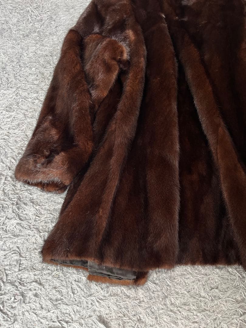 超豪華　デミバフミンク　マジェスティックミンク　ファーコート　L相当