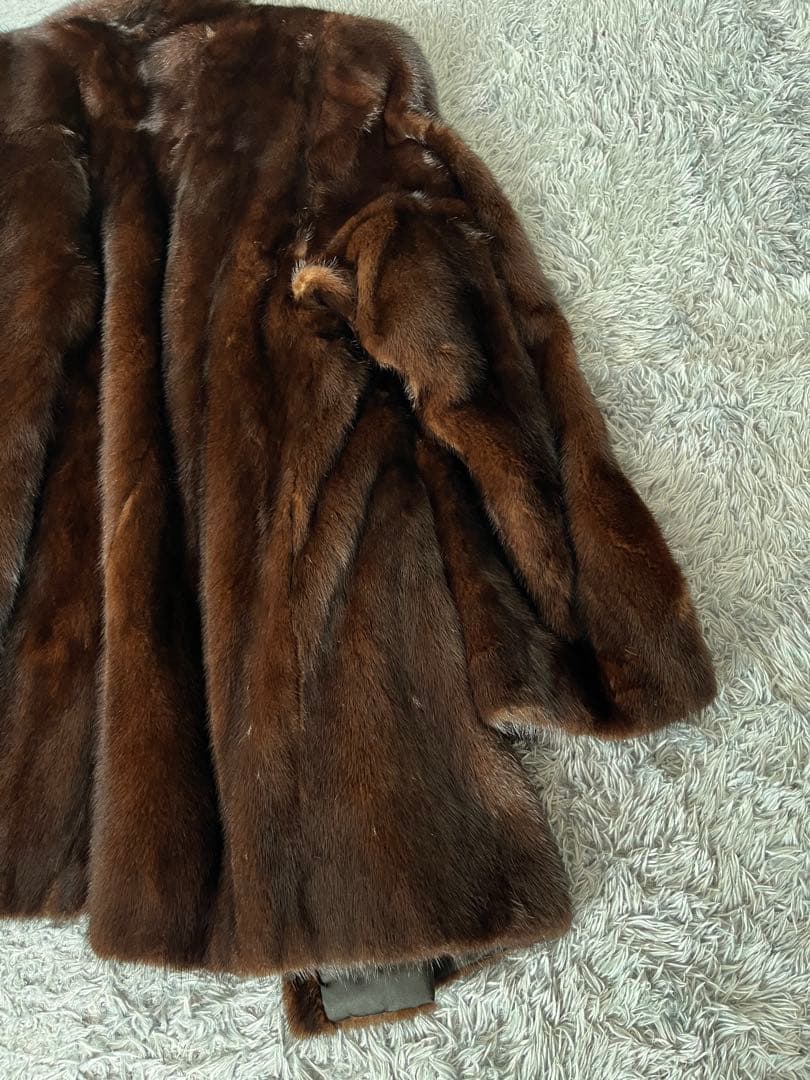 超豪華　デミバフミンク　マジェスティックミンク　ファーコート　L相当