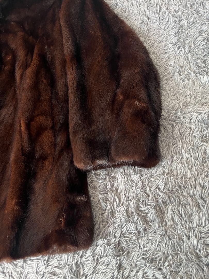 超豪華　デミバフミンク　マジェスティックミンク　ファーコート　L相当