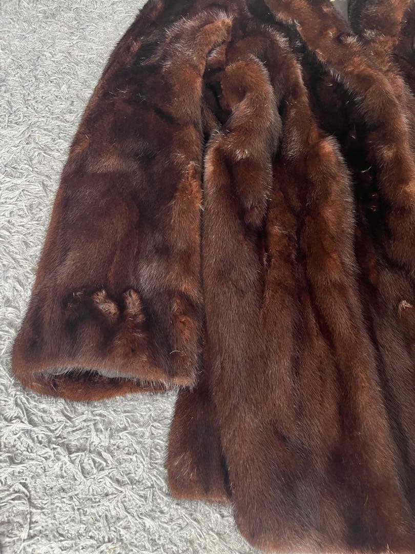 超豪華　デミバフミンク　マジェスティックミンク　ファーコート　L相当