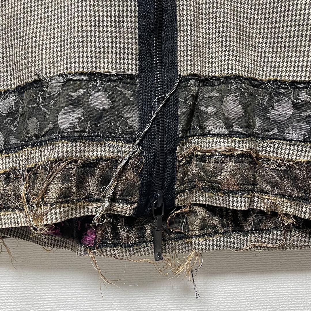 【極希少】ロエン 再構築テーラードジャケット ワッペン ドクロ タグ付き 46