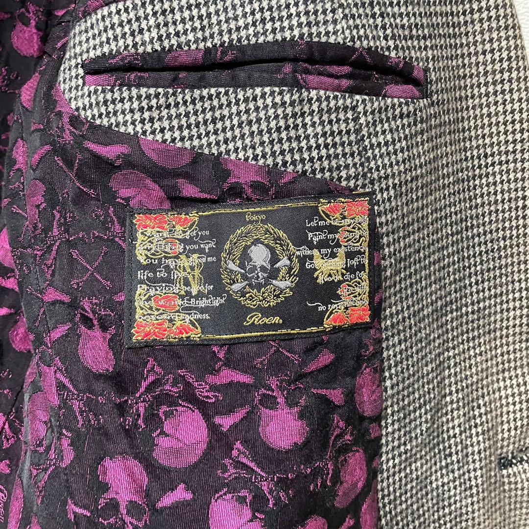 【極希少】ロエン 再構築テーラードジャケット ワッペン ドクロ タグ付き 46