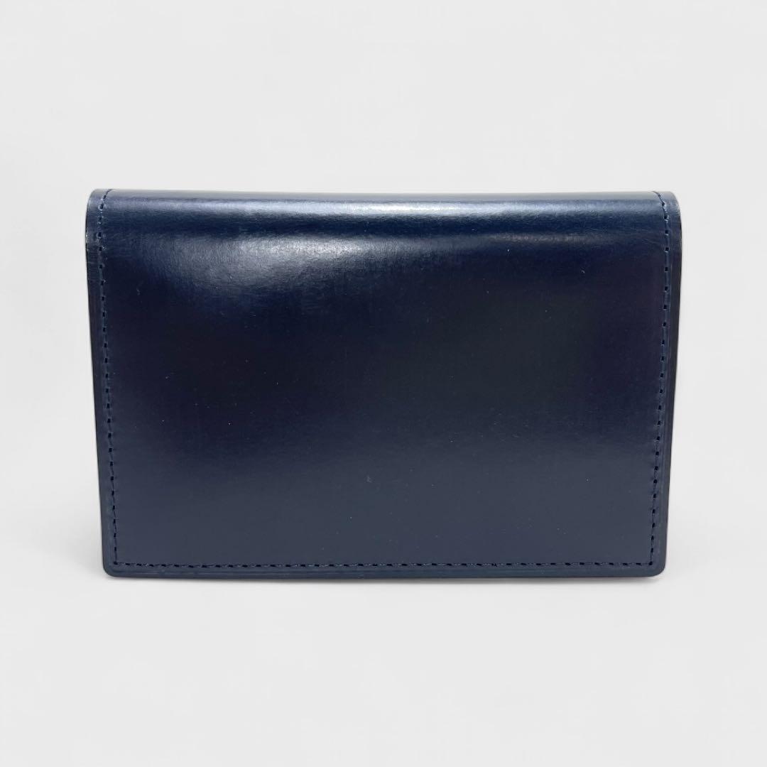 未使用品✨GANZO ガンゾ シンブライドルレザー 名刺入れ ネイビー 日本製