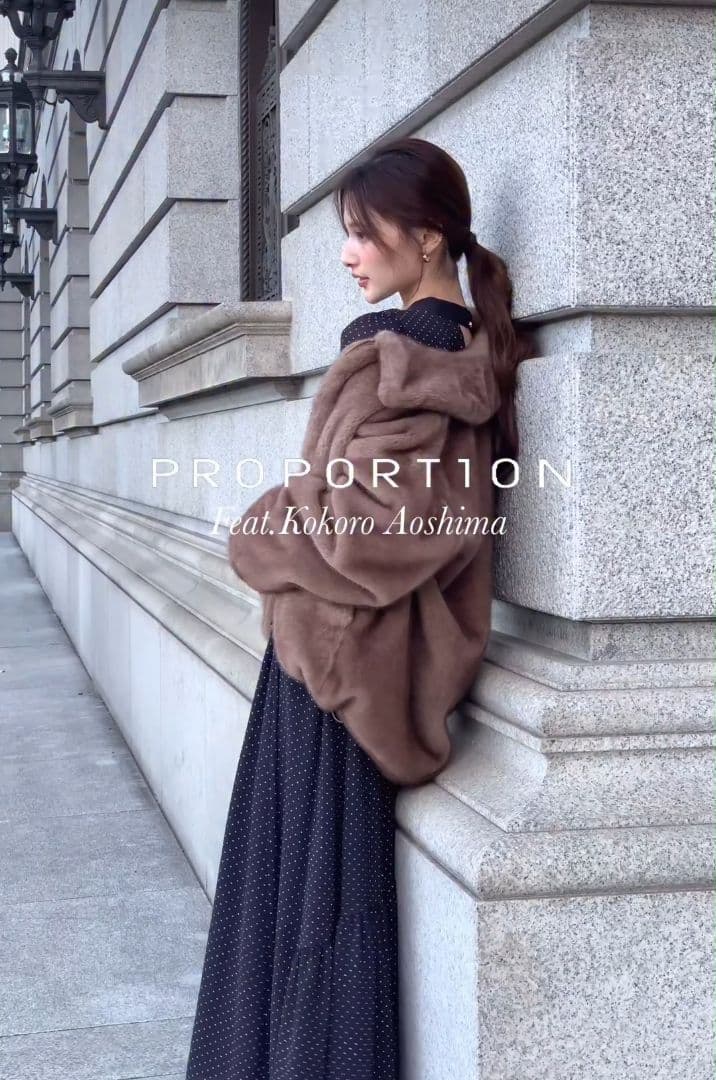 プロポーションボディドレッシング♡ボウタイ　ワンピース　シャーリング　ドット