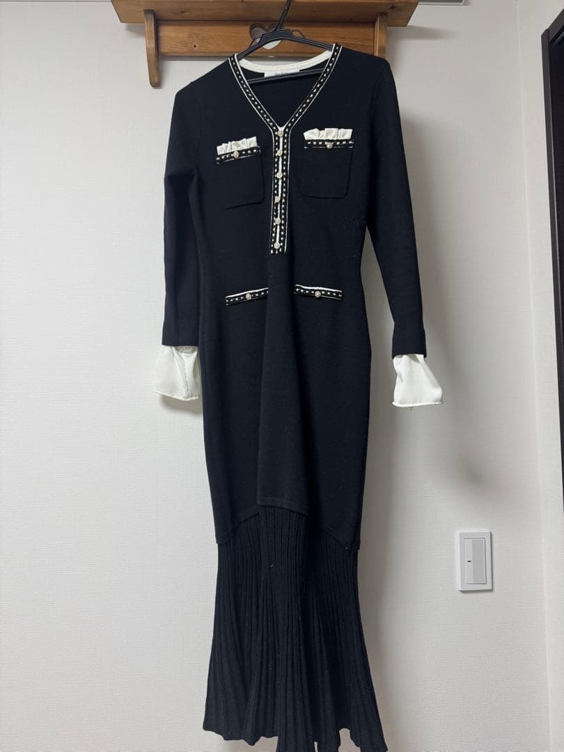 ［最終値下げIsaline Long Knit Dress black mサイズ