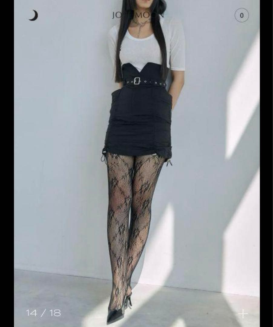 かれんDRAWSTRING GATHER MINI SKIRT