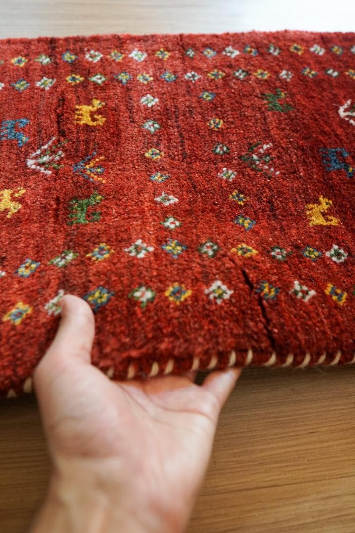 120×44cm ペルシャ ギャッベ アマレ族 ギャベ　 ランナー