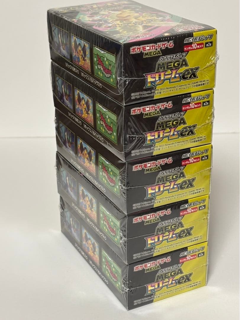 ポケモンカードMEGAドリームex5BOXシュリンク付き