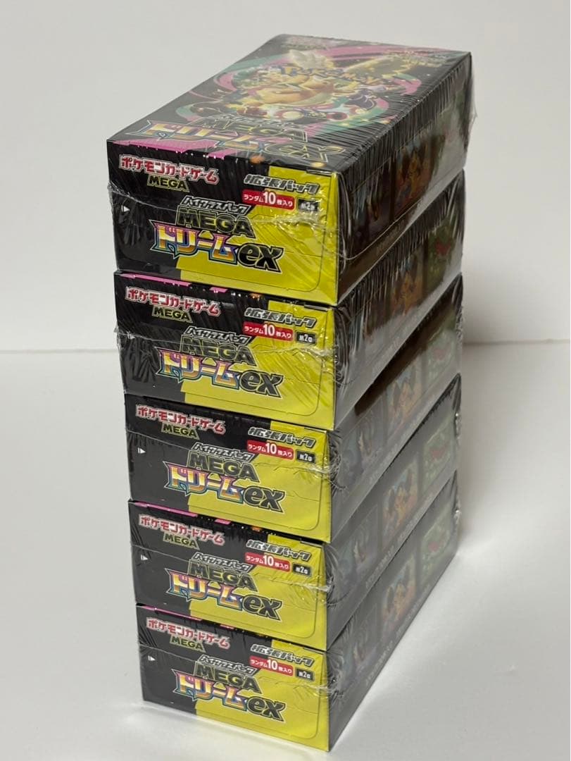 ポケモンカードMEGAドリームex5BOXシュリンク付き