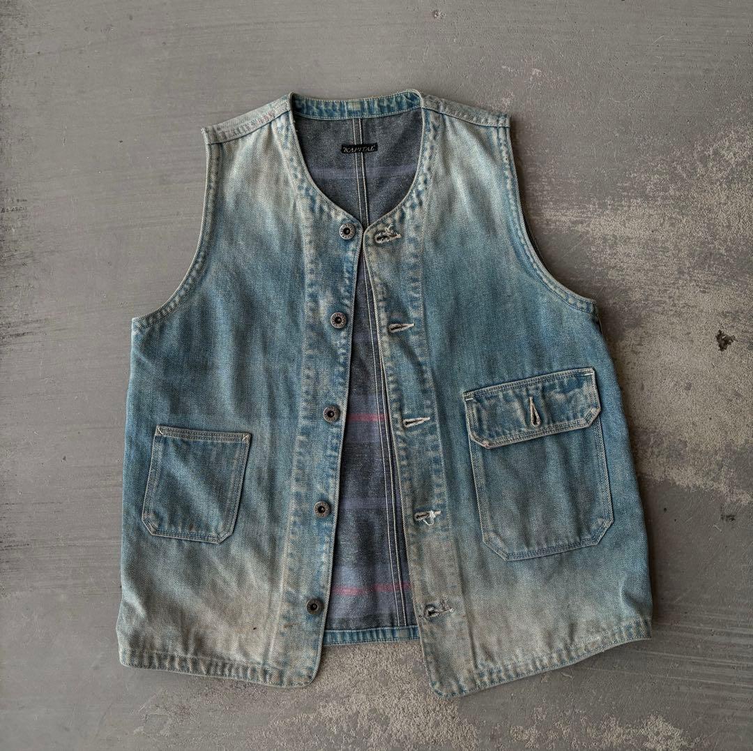 トップス KAPITAL DENIM VEST