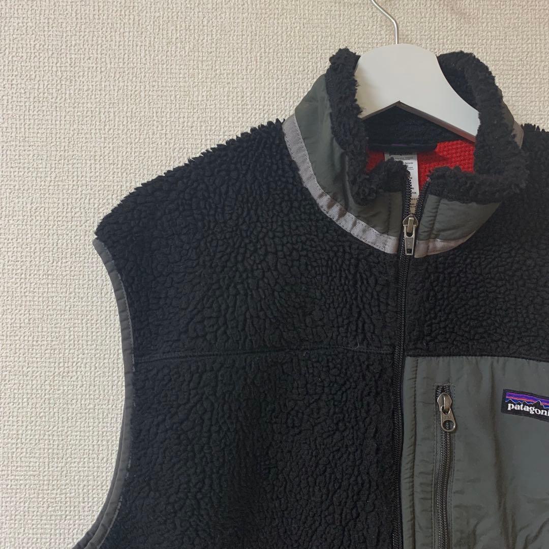 【超希少】Patagonia パタゴニア　ベスト　フリース　レトロX 黒　L