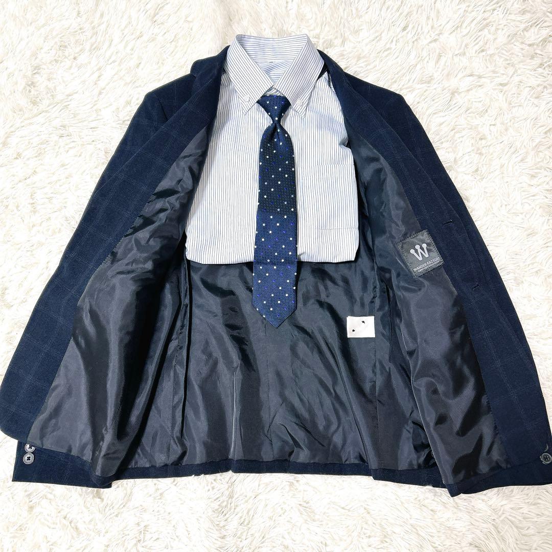 専用出品❗️希少 170✨人気 ネイビー チェック柄✨ワンダーファクトリー 卒服