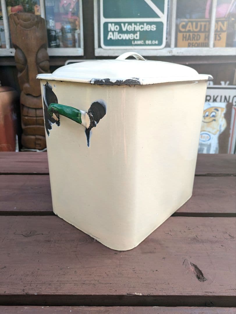 イギリス アンティーク ホーロー BREAD缶 【大】ブレッド缶　ブレッドケース