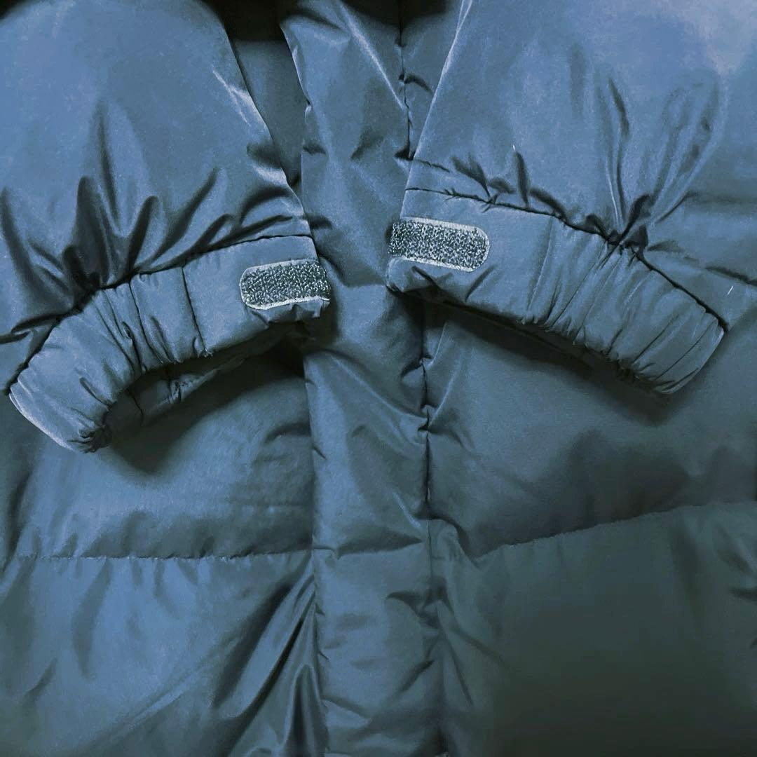 ノースフェイス ロングダウンジャケット メンズM レディースXL ネイビー