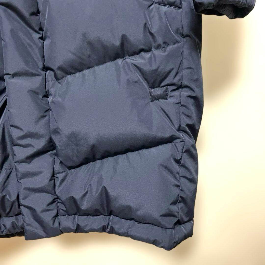 ノースフェイス ロングダウンジャケット メンズM レディースXL ネイビー