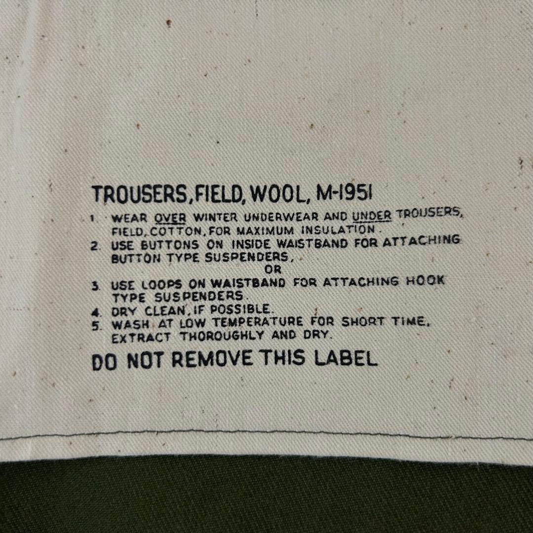【DEADSTOCK】1953年製 米軍実物 M-51 ウールパンツ SMALL