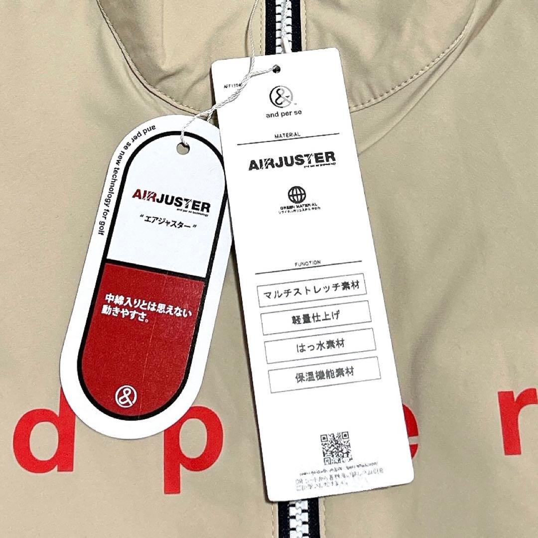 新品　24AW✨アンパスィ　エアジャスターフルジップブルゾン　ゴルフ　中綿　M