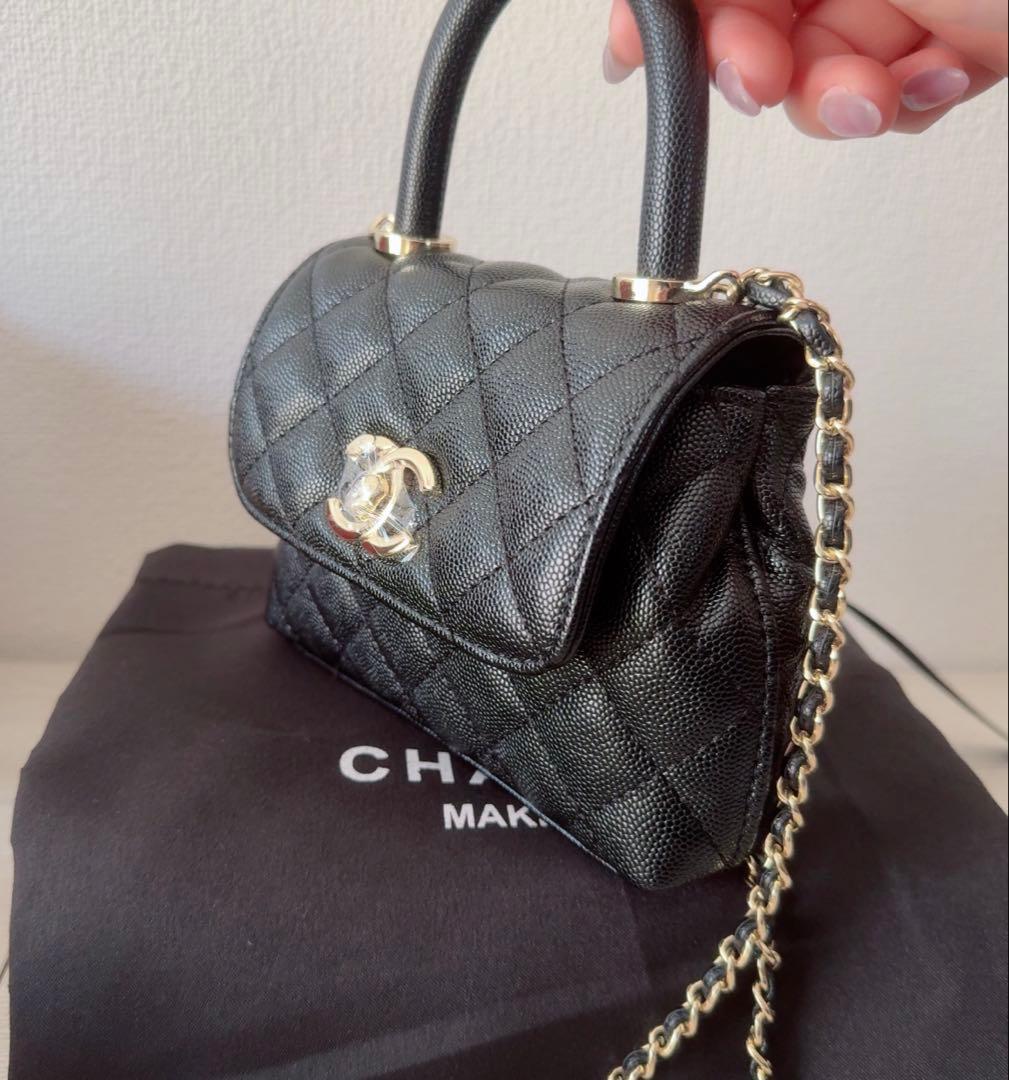 CHANEL ノベルティ キルティング ショルダーバッグ ハンドル