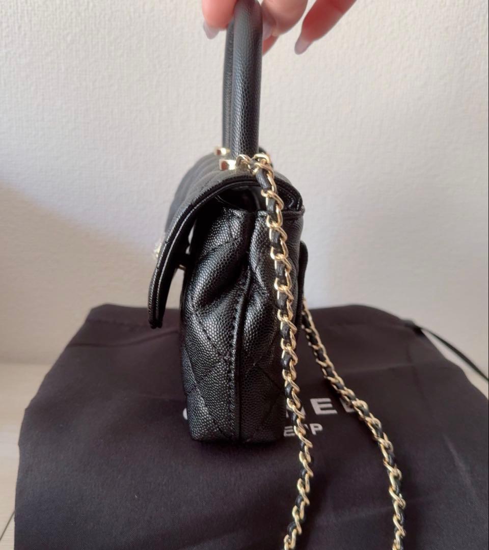 CHANEL ノベルティ キルティング ショルダーバッグ ハンドル