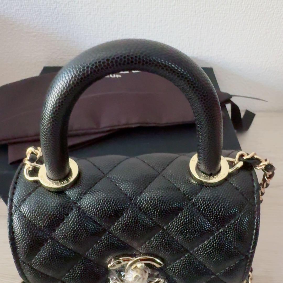 CHANEL ノベルティ キルティング ショルダーバッグ ハンドル