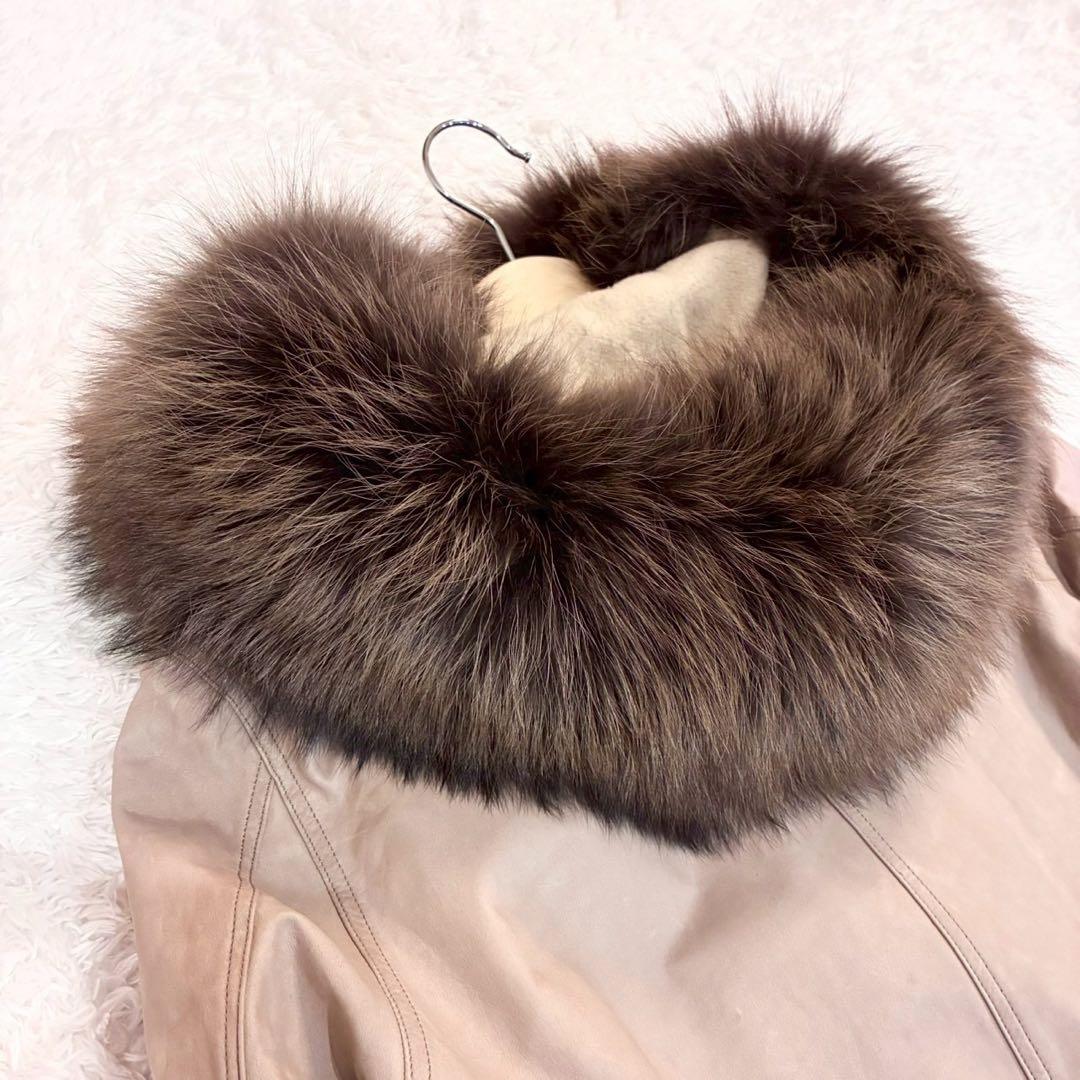 sisii✨2way洗えるレザージャケット　フィッシュテール リアルファー