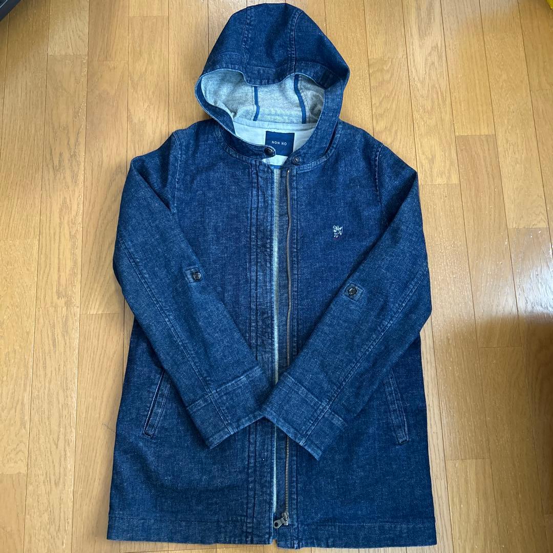 NON NO フード付きデニムジャケット（M）