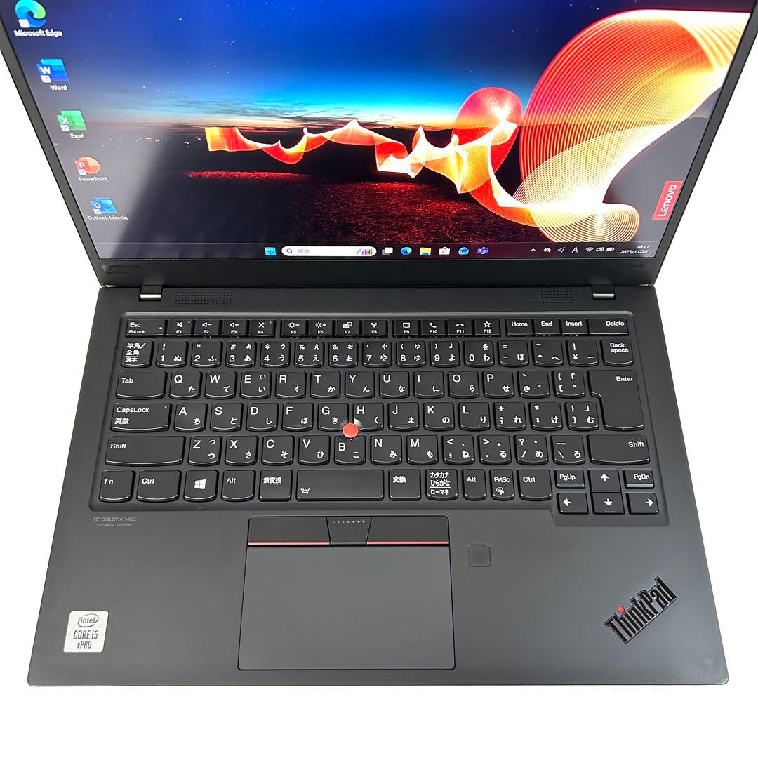 超美品 Lenovo X1 Carbon Gen8 バッテリー超良好 オフィス