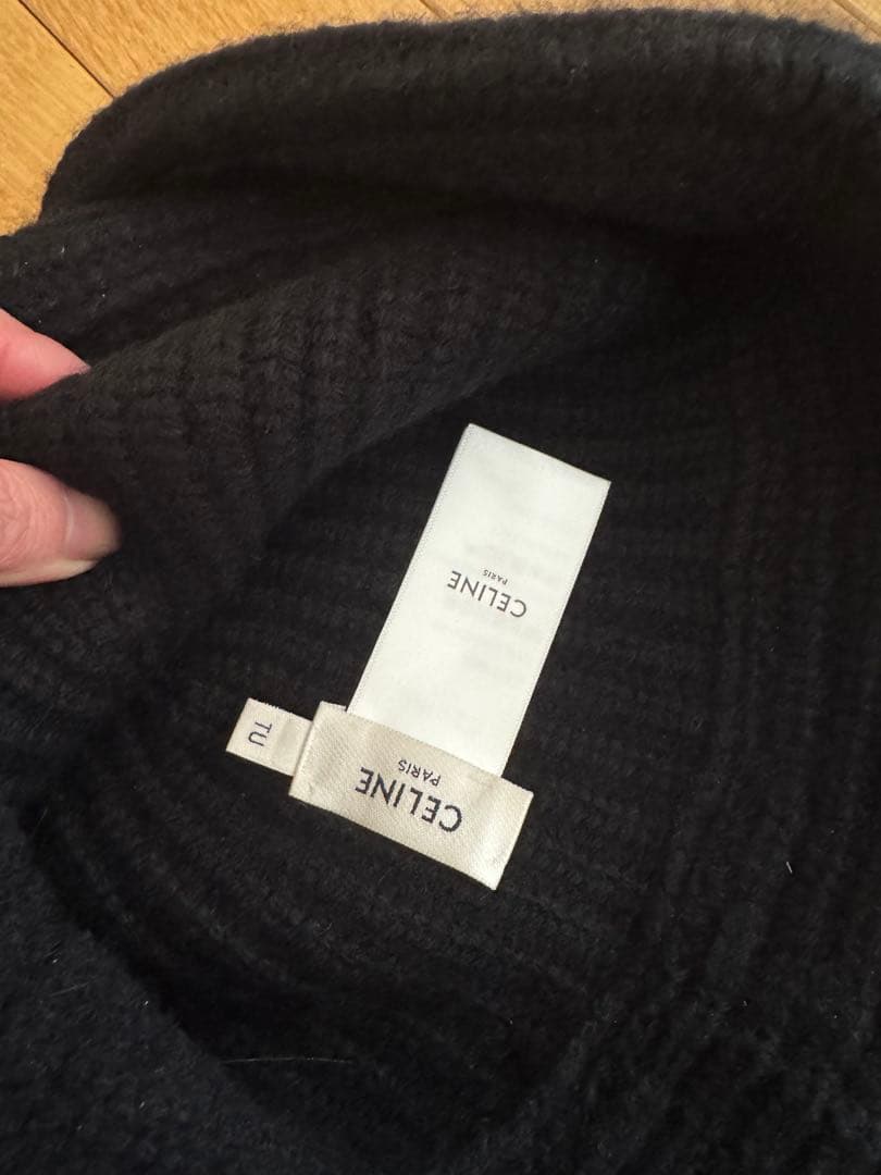 CELINE ニットクロシェハット