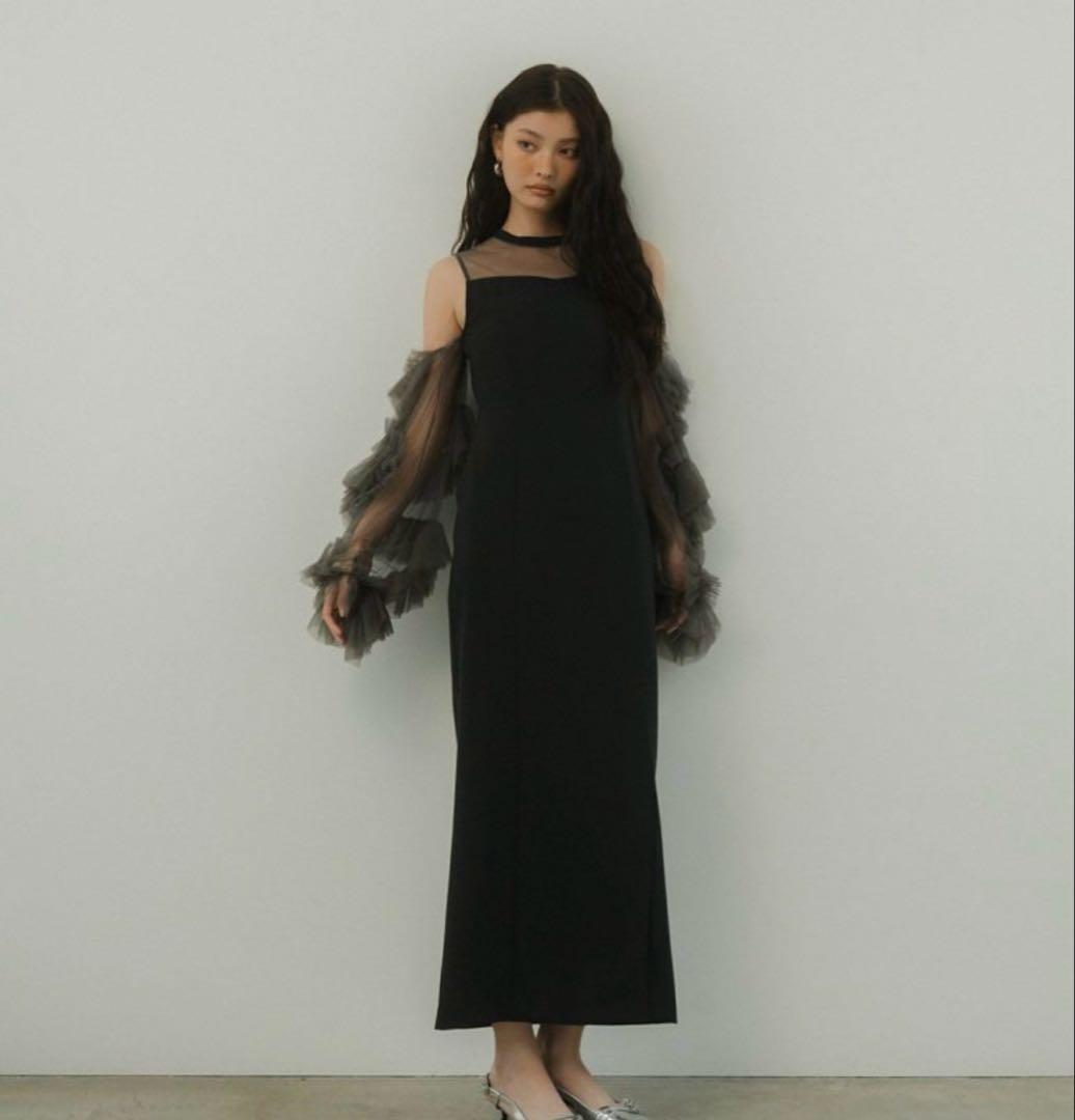 andresd/ detached sleeve dress（ブラック）