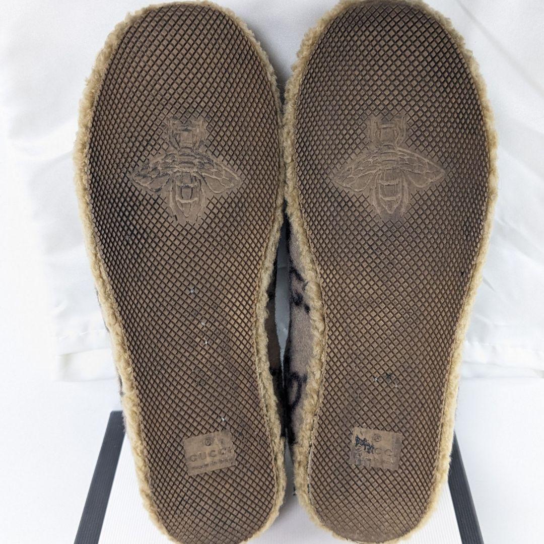 美品　GUCCI　グッチ　スリッポン　ローファー　ホースビット　モカシン　ウール